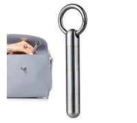 Organizador de píldoras de acero inoxidable, organizador de píldoras impermeable, llavero de 3 capas, contenedor portátil para píldoras de viaje, pastillero de una sola cámara, a prueba de fugas para