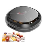 Organizador de píldoras de medicamentos de viaje, caja organizadora de medicamentos | Pastillero portátil, pastillero diario, pequeño contenedor de píldoras para bolsillo, organizador de medicamentos