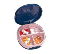 Organizador de píldoras de medicamentos para viajes, organizador de píldoras de viaje, organizador de medicamentos, organizador diario de píldoras, estuche de píldoras de viaje para el bolso,