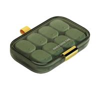 Organizador De Píldoras De Viaje - Case De Pastillas | Medicina De Caja De Tabletas De Sellado Fuerte Con 7 Ranuras Independientes, Dispensador De Medicina Pequeña Portátil Con Cordón De Silicona Para