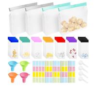 Organizador de píldoras de viaje - EVA Proteína Polvo Bolsa de Embalaje | Bolsa de Pastillero Reutilizable | Práctica Medicina Bolsa de Almacenamiento | Organizadores de Tableta Para Mamá, Papá