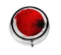 Organizador de píldoras de viaje, mini organizador de medicamentos, 3 veces al día, compacto y portátil para viajes, cartera y bolsillo, bandera de Japón