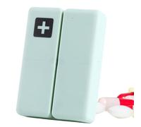 Organizador de píldoras de viaje plegable, estuche magnético para píldoras | Pastillero portátil de 7 días para el bolso para almacenar medicamentos, vitaminas, aceite de hígado de bacalao y