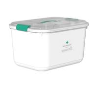 Organizador de píldoras familiar, organizador de píldoras de viaje, multicapa de gran capacidad, caja de transporte para pastillas, para exteriores, multifuncional, para escuela, desnudo al aire libre