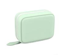 Organizador de píldoras impermeable para 7 días, con bolsas de color, estilo carpeta, caja de medicamentos para almacenamiento de suplementos de vitaminas, tamaño del Reino Unido (verde)