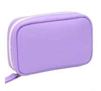 Organizador de píldoras impermeable para 7 días, con bolsas de color, estilo carpeta, caja de medicamentos para almacenamiento de suplementos de vitaminas, tamaño del Reino Unido (morado)