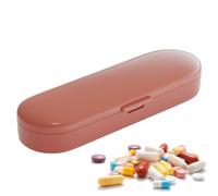 Organizador de píldoras magnético para viajes, estuche de píldoras magnético, caja de medicina pequeña, organizador de píldoras, funda semanal para tableta, pastillero resistente a la humedad para