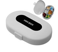 Organizador de píldoras, pastillero | Caja para tableta de viaje | Estuche para medicamentos con caja de píldoras de viaje - Caja para medicamentos de 6 compartimentos - Porta farma