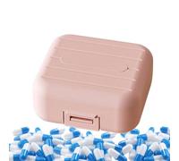 Organizador de píldoras, pastillero, pastillero, organizador semanal de pastillas, pastillero de viaje, dispensador portátil para pastillas diarias de 7 días, con 7 compartimentos