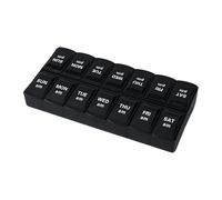 Organizador De Píldoras Semanales | Planificador De Medicina De 7 Días 2 Veces Al Día AM/PM - Píldora Portátil, Contenedor De Estuches De Pastillas De Viaje, 2 Veces Al Día AM/PM Para Píldoras, Aceite