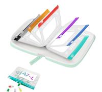 Organizador de píldoras, siete bolsas con cremallera, 1 pieza, contenedor impermeable para tabletas, estuche de medicamentos de viaje, protección de tela , para rutinas diarias de viaje, viajes