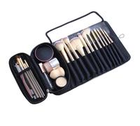 Organizador de pinceles de maquillaje - Estuche impermeable y plegable, Versátil, de almacenamiento para viajes a casa | Multiusos Outdoor Indoor Utility High-Performance, Negro , Se référer au
