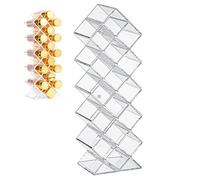Organizador de pintalabios, organizador de 16 lugares, caja transparente de brillo de labios, belleza y práctica combinados en una caja de pintalabios, adecuado para el uso en el baño y la cómoda