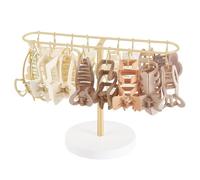 Organizador De Pinzas De Garra | Perchero Multifuncional | Soporte Metálico Pinzas Cabello - Para Cintas Para Pelo Salón Baño Tocador Dormitorio Cómoda Adolescentes Chicas