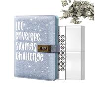 Organizador de planificador de presupuesto A6-100 libro de monedas, carpeta de seguimiento de ahorros | Easy Management Finance Management Cash Notebook, Portable Bill Tracker Journal