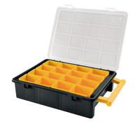 Art Plast Maletín organizador plástico ZA1588 16 cajas extraíbles 242x188x60 mm Negro/Amarillo
