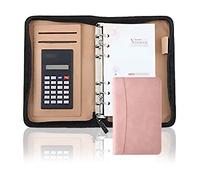Organizador de portafolios, portafolios profesional con portapapeles, carpeta de cuero sintético, for currículum y bloc de notas, ideal for negocios, oficina y conferencias.