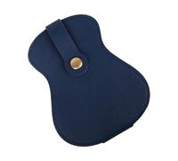 Organizador de púas de guitarra con 18 ranuras de piel sintética para púas, caja de almacenamiento, soporte para guitarra, Blue