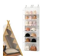 Organizador de puerta para colgar | Montaje en pared de 4 niveles de gran capacidad - Estante de almacenamiento para pelusa - Para cuarto de baño, dormitorio, habitación de bebé, apartamento, armario