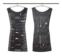 Organizador de pulseras, collares y bisutería, con forma de vestido, para el armario