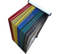 Organizador de referencia de montaje en pared de metal, 30 bolsillos, tamaño carta, soporte for documentos, almacenamiento en taller, documentos A4