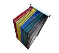 Organizador de referencia montaje en pared metal con 30 bolsillos exhibición tamaño carta Carpeta abatible escritorio for oficina, restaurante, taller, almacenamiento documentos