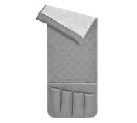 Organizador de reposabrazos de sofá, bolsillos antideslizantes para silla con 5 bolsillos, suministros de almacenamiento de oficina para libros, lentes de sol, controlador, laptop, sala de estar