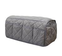 Organizador de reposabrazos de sofá. Sillón Caddy Lavable a máquina Sofá multicolor Soporte for control remoto de TV Organizador mesa auxiliar(Grey)