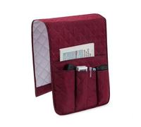 Organizador de reposabrazos de sofá. Sillón Caddy Organizador Multicolor Con 5 Bolsillos for Mando A Distancia 90x34cm(Red)