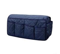 Organizador de Reposabrazos para algodón 14 Bolsillos Antideslizante(Navy blue)