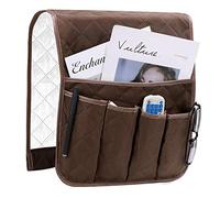 Organizador de Reposabrazos para Sofá, Bolsillo Bandeja para Silla, Soporte de Bolsa de Almacenamiento de Tela para Sofá, Revistero para Mando a Distancia, Teléfono Móvil, Libro, lápiz