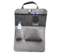 Organizador de respaldo de asiento | Bolsillo de fieltro para asiento trasero, soporte de asiento multifuncional, para viajes por carretera, camping, viajes, bebidas, teléfonos, libros, llaves