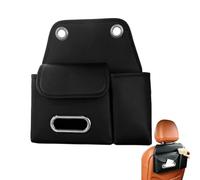 Organizador de respaldo para bebidas, de pañuelos, piel sintética | Organizador para asiento trasero de coche, accesorios de viaje para pasajeros