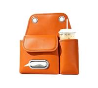 Organizador de respaldo para pañuelos, portavasos, piel sintética | Organizador para asiento trasero de coche, accesorios de viaje para pasajeros