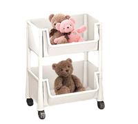 Organizador de rodante - de Almacenamiento de Metal multinivel, Marco de Ruedas Lisas, Soporte de Utilidad Compacto | Diseño de Capas Delgadas para Sala de Estudio, Sala de cl