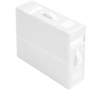 Organizador de sábanas plegable, caja de almacenamiento para funda nórdica con ventana transparente y asas - Organizador de sábanas para armario de ropa, organizador de almacenamiento de sábanas