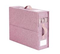 Organizador De Sábanas Plegables - De Almacenamiento, Divisor De Armario | Adopta Un Diseño De Almacenamiento De Ropa De Cama Plegable Hecho De Material De Imitación De Lino con Una Ventana