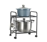 Organizador de sartenes de Cocina de 5 Niveles: Soporte para ollas y sartenes para un Almacenamiento eficiente, Soporte para cacerolas Que Ahorra Espacio, Ideal para organizar la Cocina y FA