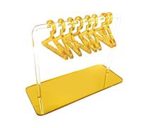 Organizador De Soporte Para Aretes - Estante Para Joyas Que Ahorra Espacio De 4,33 X 6,3 X 0,39 Pulgadas, Juego De Mini Perchas Transparentes, Fácil De Montar Y Limpiar | Collar, Pulsera, Tobillera, E