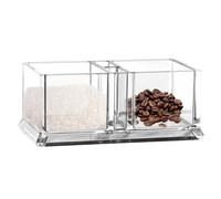 Organizador de soporte para de té, organizador de té de peso ligero, de almacenamiento de contenedores de bolsas de té, organizador de paquetes de té transparente hecho de