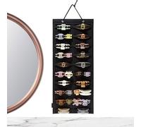 Organizador de soporte para el cabello - Estante de almacenamiento colgante, pantalla de montaje en pared | Colgador multiubicación duradero, marco de ahorro de espacio, barra de acceso fácil, armario