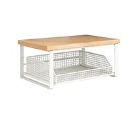 Organizador De Soporte Para Microondas - Organizador De Encimera De Cocina Robusto, Estante De Almacenamiento De Doble Capa, Soporte Para Bolsas De Té Para Hogar, Dormitorio, Apartamento, Bar, Cui