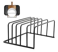 Organizador de soporte para tablas de cortar con 5 ranuras, soporte metálico para tablas de cortar, bandejas, bandejas para hornear, ayudante de cocina
