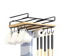 Organizador de tabla de cortar, estante colgante de acero inoxidable para debajo del gabinete, bandeja para tapa de olla, bandeja para hornear, tabla de cortar, organizador para puerta de armario