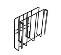 Organizador de tablas de cortar - Estante colgante para bandeja de servir | Organización debajo del gabinete de acero inoxidable para de ollas, bandejas para hornear | Estante de almacenamiento