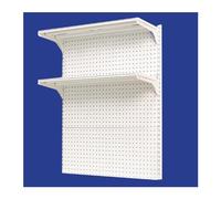 Organizador de tablero de clavijas de metal, estante de exhibición montado en la pared para cocina, oficina, taller y espacios minoristas, solución de almacenamiento versátil