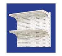 Organizador de tablero de clavijas de metal montado en la pared, estante de exhibición versátil para cocina, oficina, taller, sala de manualidades y venta al por menor, solución de almacenamiento