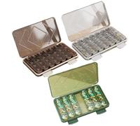 Organizador de tabletas de medicina Iouyjiu, soporte de suplemento de viaje, diseño a prueba de humedad, caja de píldora hermética, caja de almacenamiento compacta ideal para hogar y viajes, 9.06x5.12