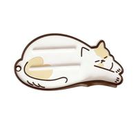 Organizador de tapa de sartén, tapete antideslizante con diseño de animales, soporte para cucharas de cocina resistente al calor, para cucharón, tapa de olla, utensilios de cocina, encimera