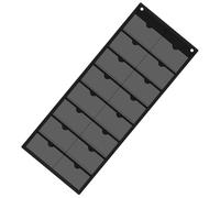 Organizador de tarjetas de PVC transparente de 16 secciones con ojales de metal para aula, hogar y estudio, bolsa de organización de sustancias